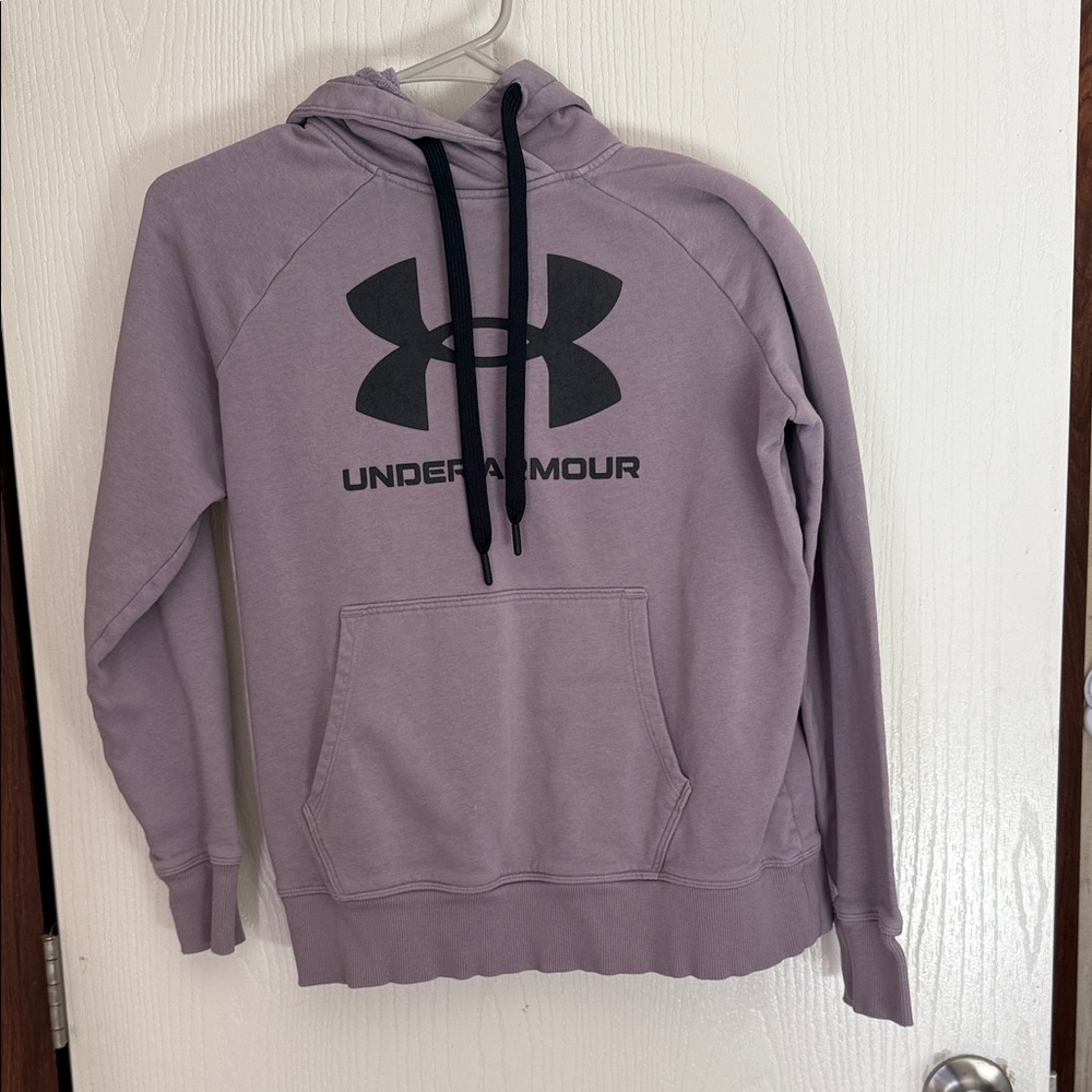 Under Armour Lavender Hoodie with Black Logo